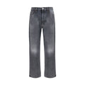 Prada Black Cotton Relaxed Fit Jeans