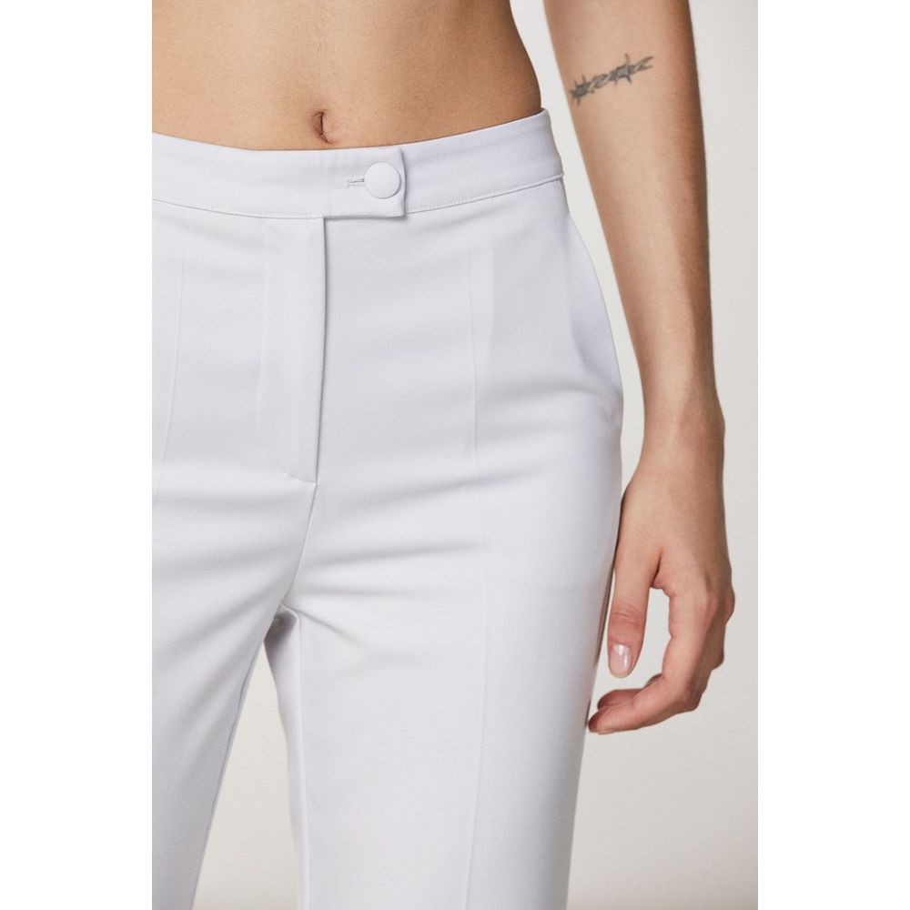 Patrizia Pepe White Polyester Dress Pants