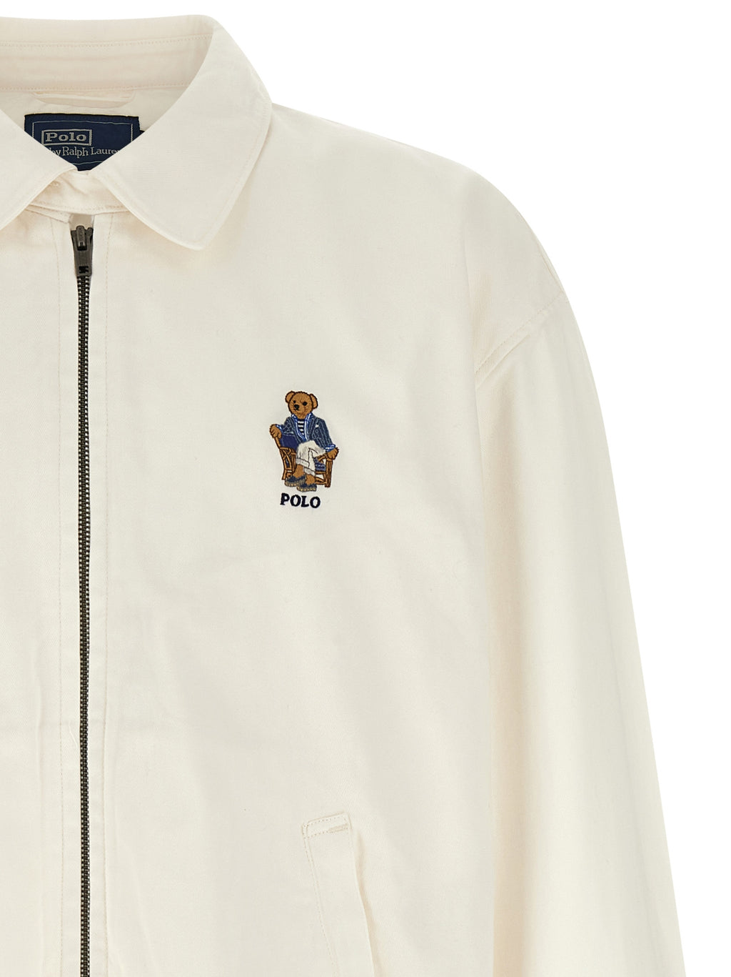 Polo Ralph Lauren White Cotton Full-Length Jacket