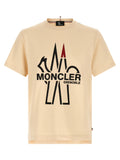 Moncler Grenoble Beige Cotton T-Shirt