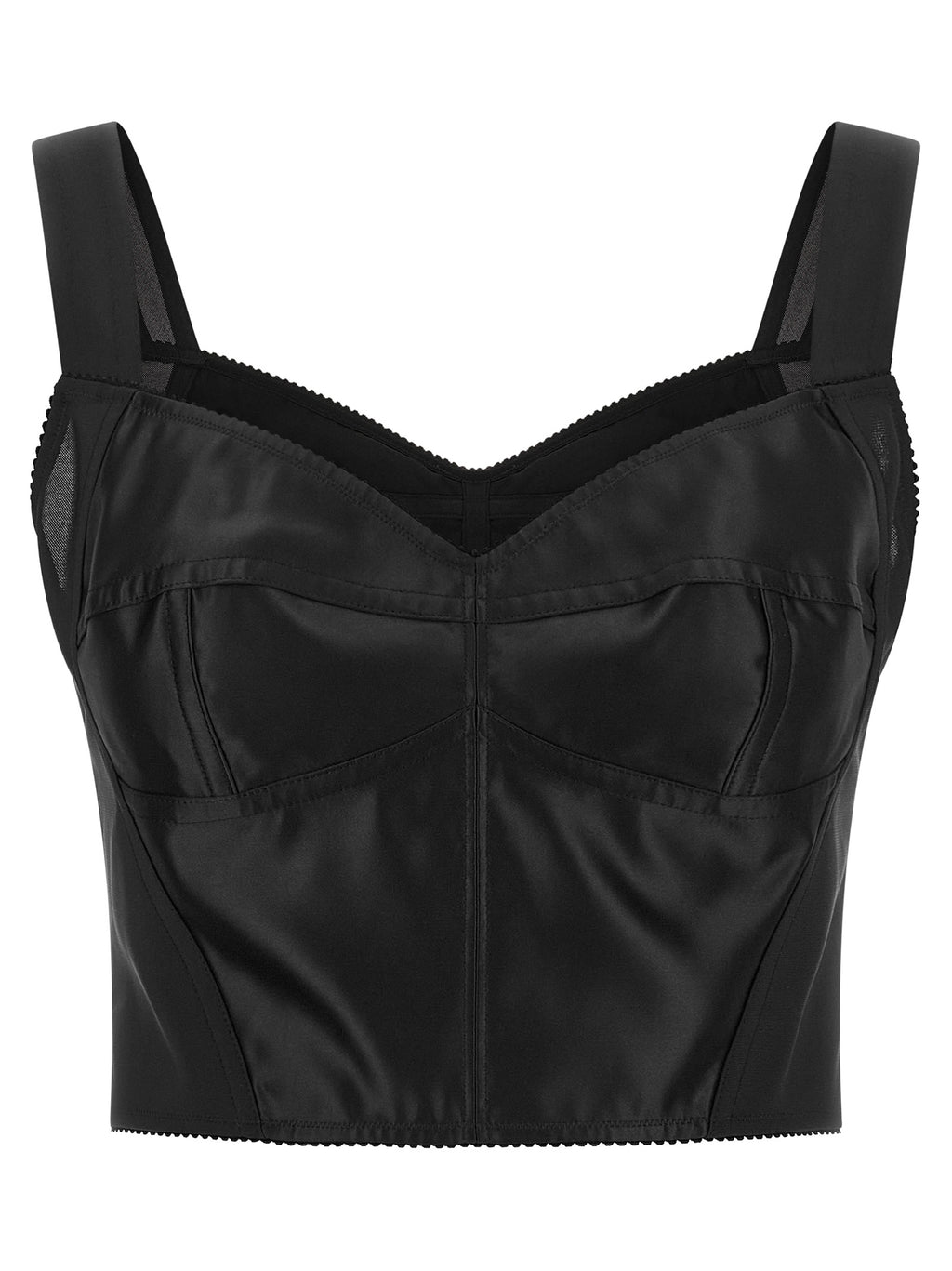 Dolce & Gabbana Black Polyamide Tank Tops