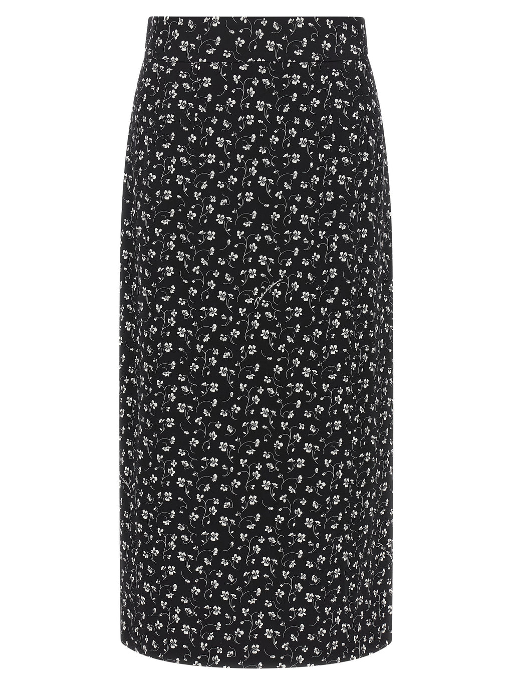 Dolce & Gabbana Bicolor Silk Midi Skirt
