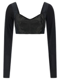 Dolce & Gabbana Black Polyester Tank Tops
