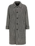 Dolce & Gabbana Multicolor Virgin Wool Coat