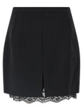 Dolce & Gabbana Black Virgin Wool Long Skirt