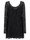 Dolce & Gabbana Black Cotton Short Dress