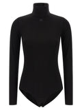 Courrèges Black Viscose Bodysuit