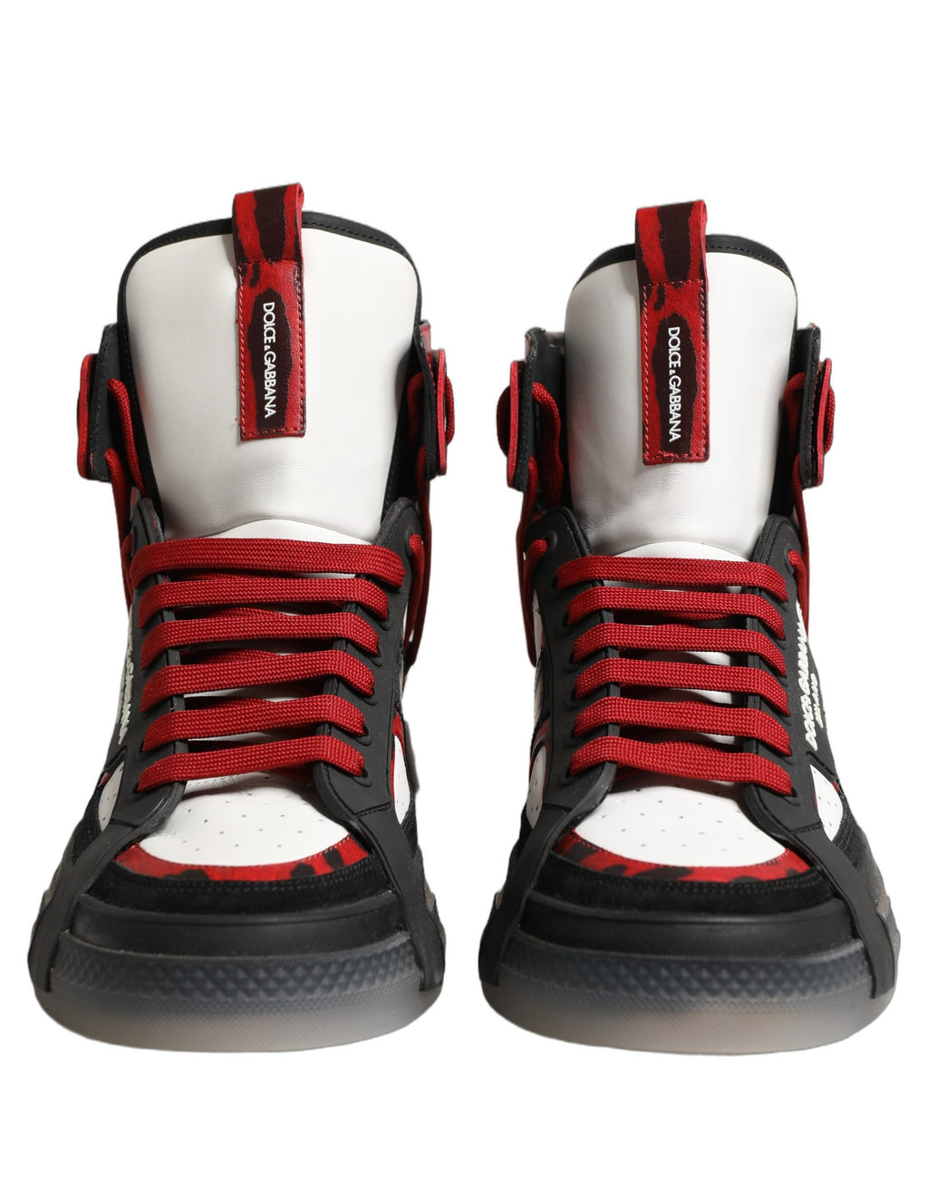 Dolce & Gabbana Multicolor Leather High Top Sneakers Shoes