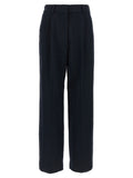 Blazé Milano Blue Viscose Casual Pants