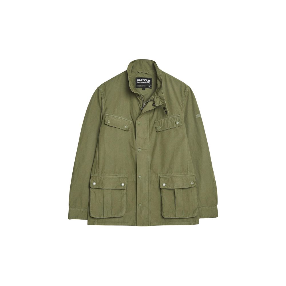Barbour Green Cotton Full-Length Jacket