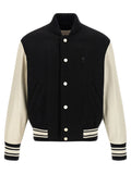 Ami Paris Bicolor Virgin Wool Bomber