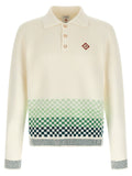Casablanca Bicolor Cotton Polo Shirt