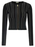 Elisabetta Franchi Black Viscose Cardigan
