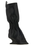 Rick Owens Black Calfskin Over The Knee