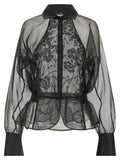 Ermanno Scervino Black Silk Blouse