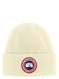 Canada Goose White Wool Beanie