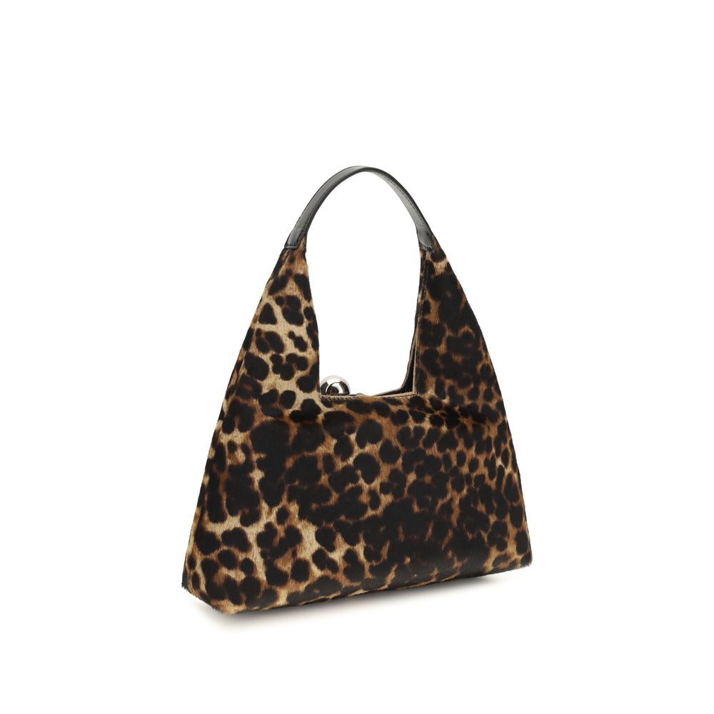 Marni Brown Calf Leather Bos Taurus Shoulder Bag