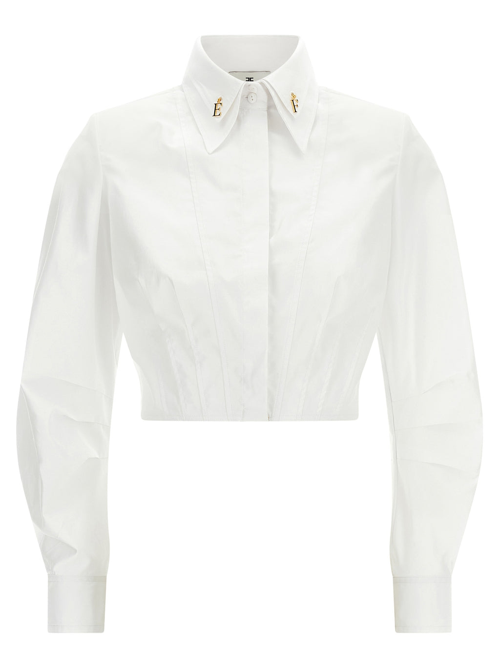 Elisabetta Franchi White Cotton Blouse