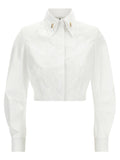 Elisabetta Franchi White Cotton Blouse