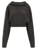 Rick Owens Gray Cashmere Hoodie