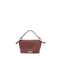 Fendi Bordeaux Calf Leather Bos Taurus Shoulder Bag