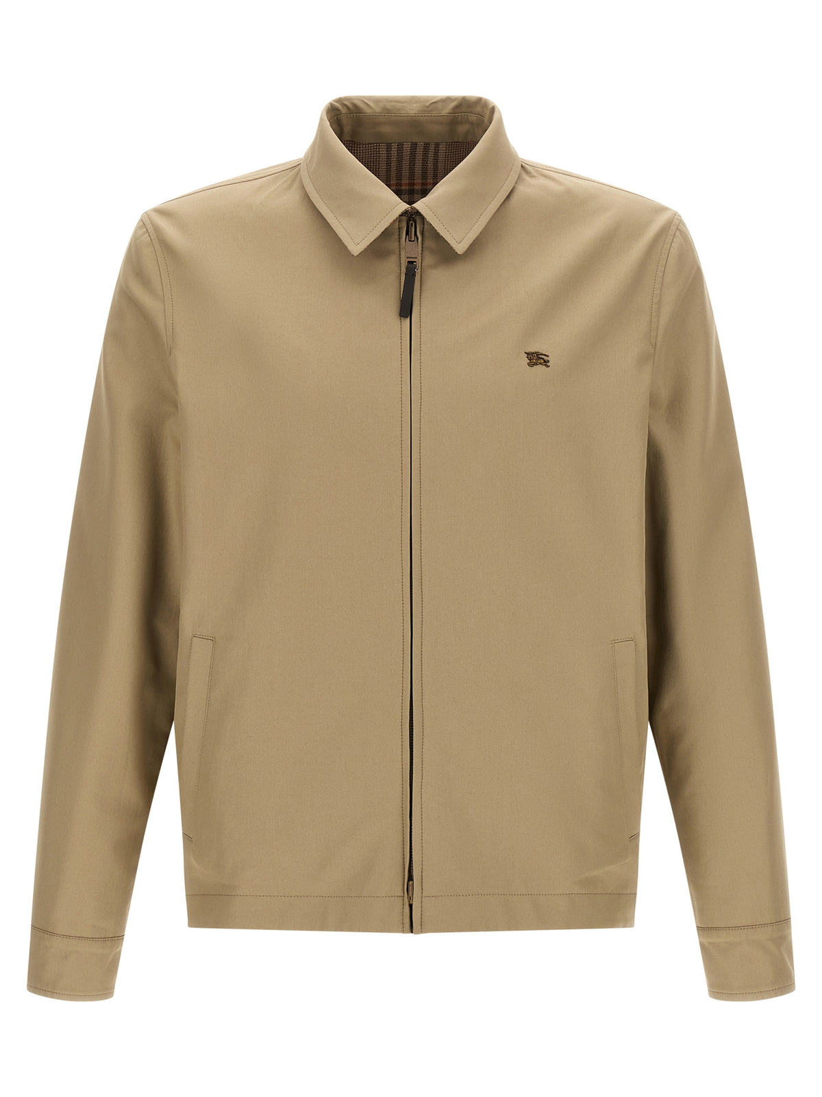 Burberry Beige Wool Full-Length Jacket