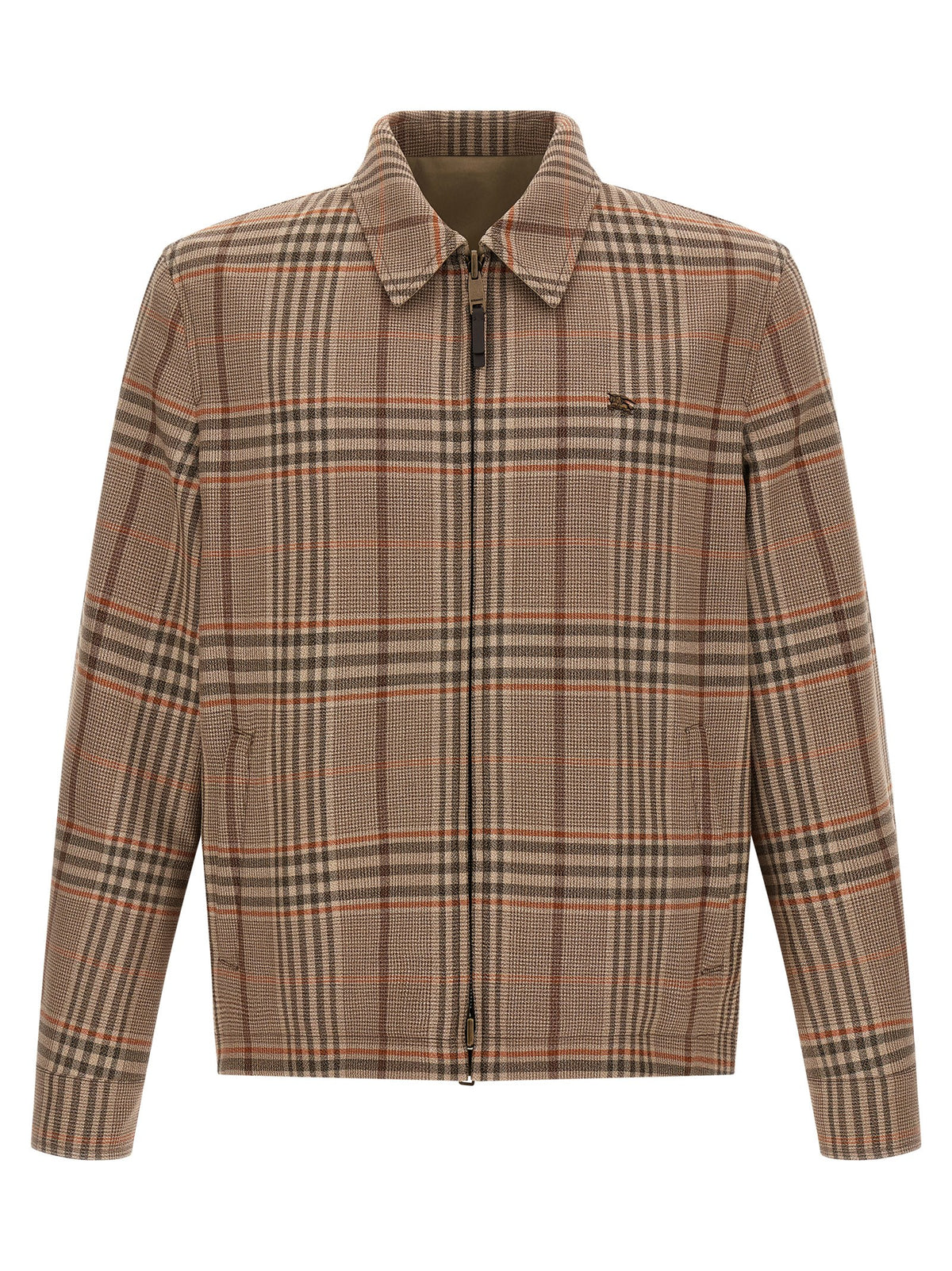 Burberry Beige Wool Full-Length Jacket