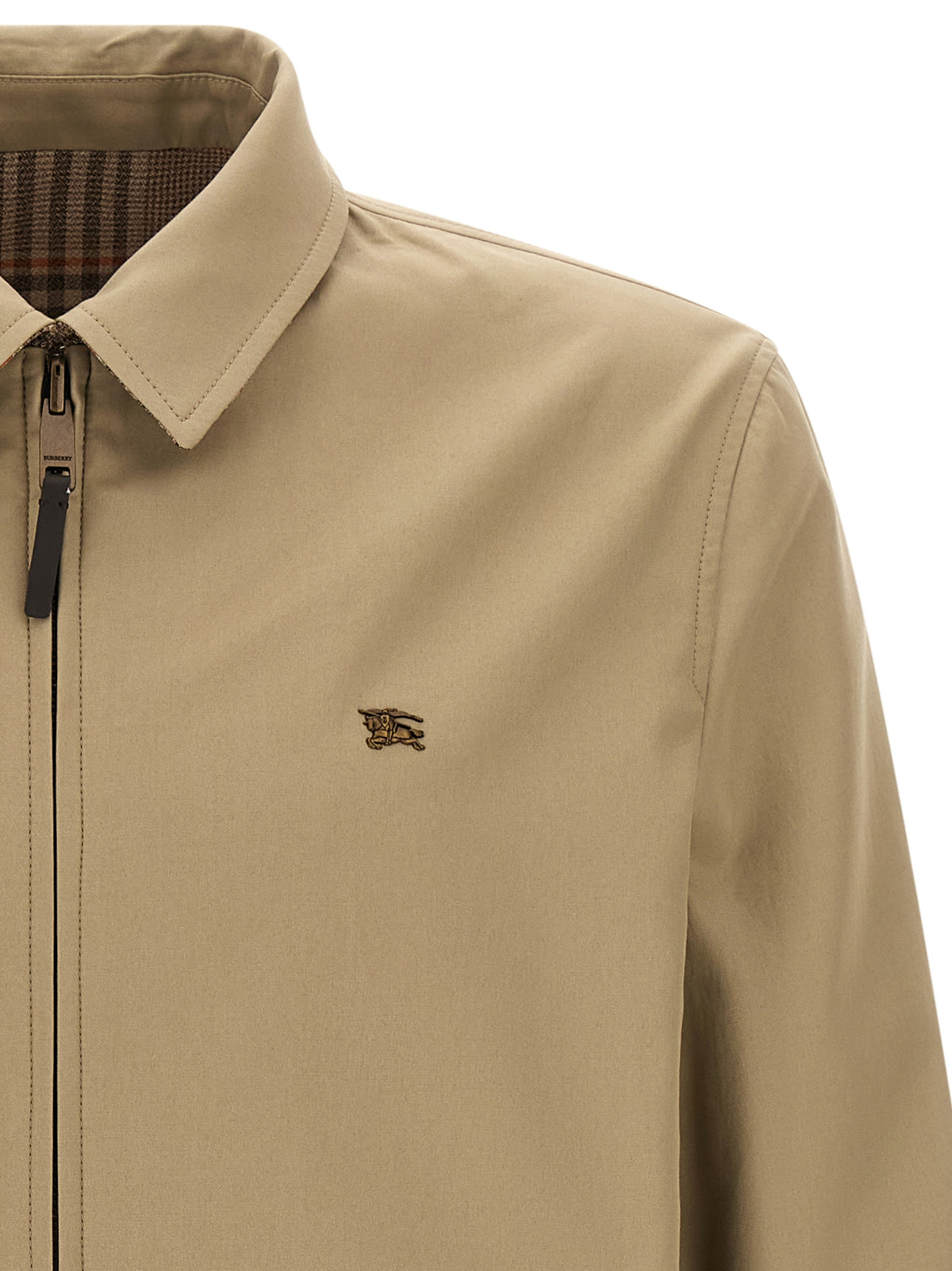 Burberry Beige Wool Full-Length Jacket