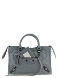 Balenciaga Gray Lamb Leather Handbag