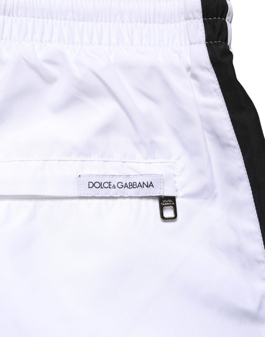 Dolce & Gabbana White DG Logo Men Drawstring Shorts Swimwear