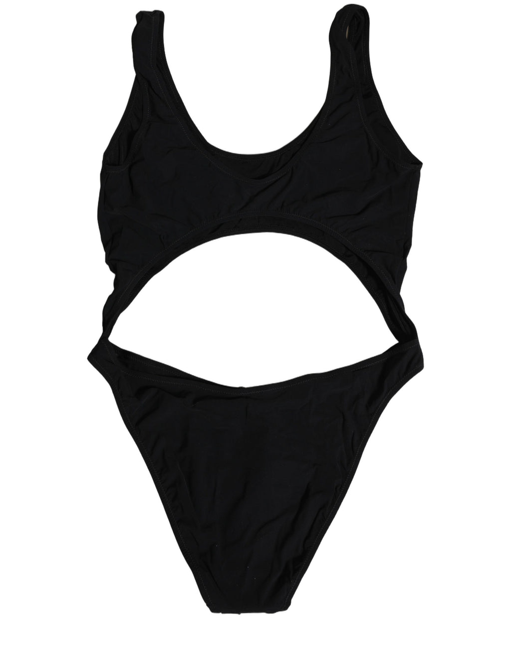 Dolce & Gabbana Black Cutout Logo One Piece Swimsuit Swimwear