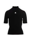 Courrèges Bicolor Viscose Cardigan