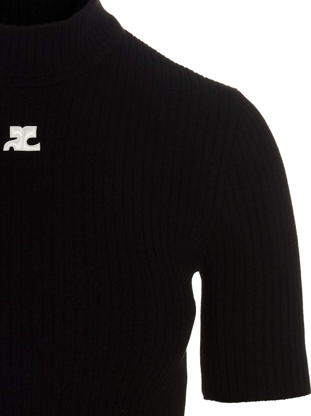 Courrèges Bicolor Viscose Cardigan
