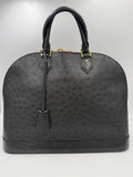 Louis Vuitton LOUIS VUITTON Alma GM in Ostrich Leather Handbag