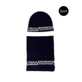 Armani Exchange Blue Marabou Scarf