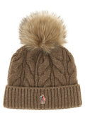 Moncler Grenoble Brown Virgin Wool Beanie