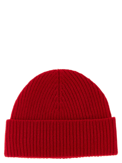 Ami Paris Beanie aus roter Wolle