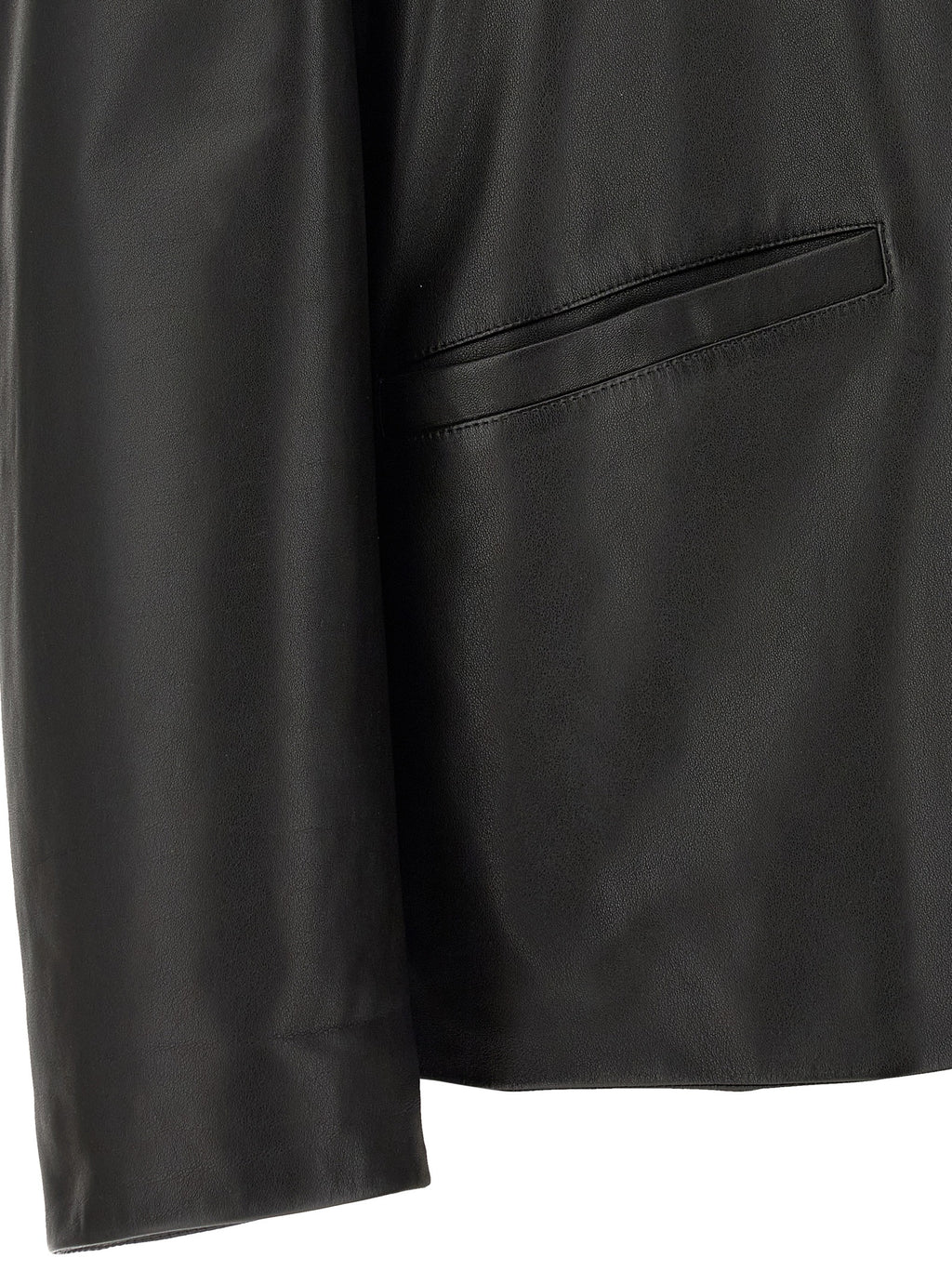 Jil Sander Black Calfskin Leather Jacket