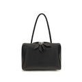 The Attico Black Calf Leather Bos Taurus Shoulder Bag