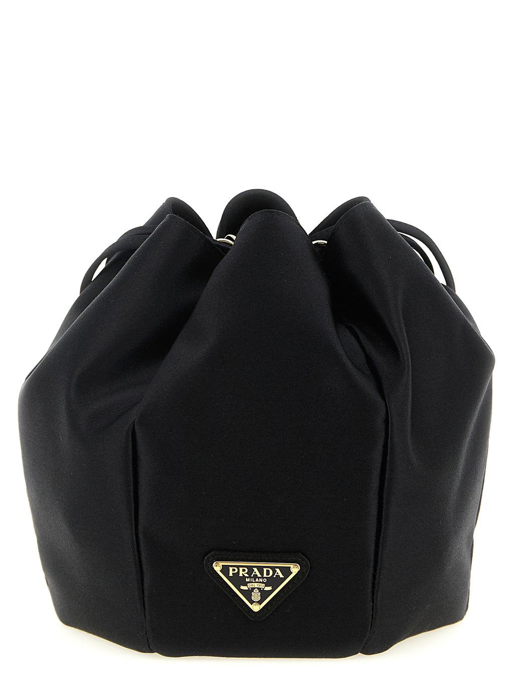 Prada Black Viscose Shoulder Bag
