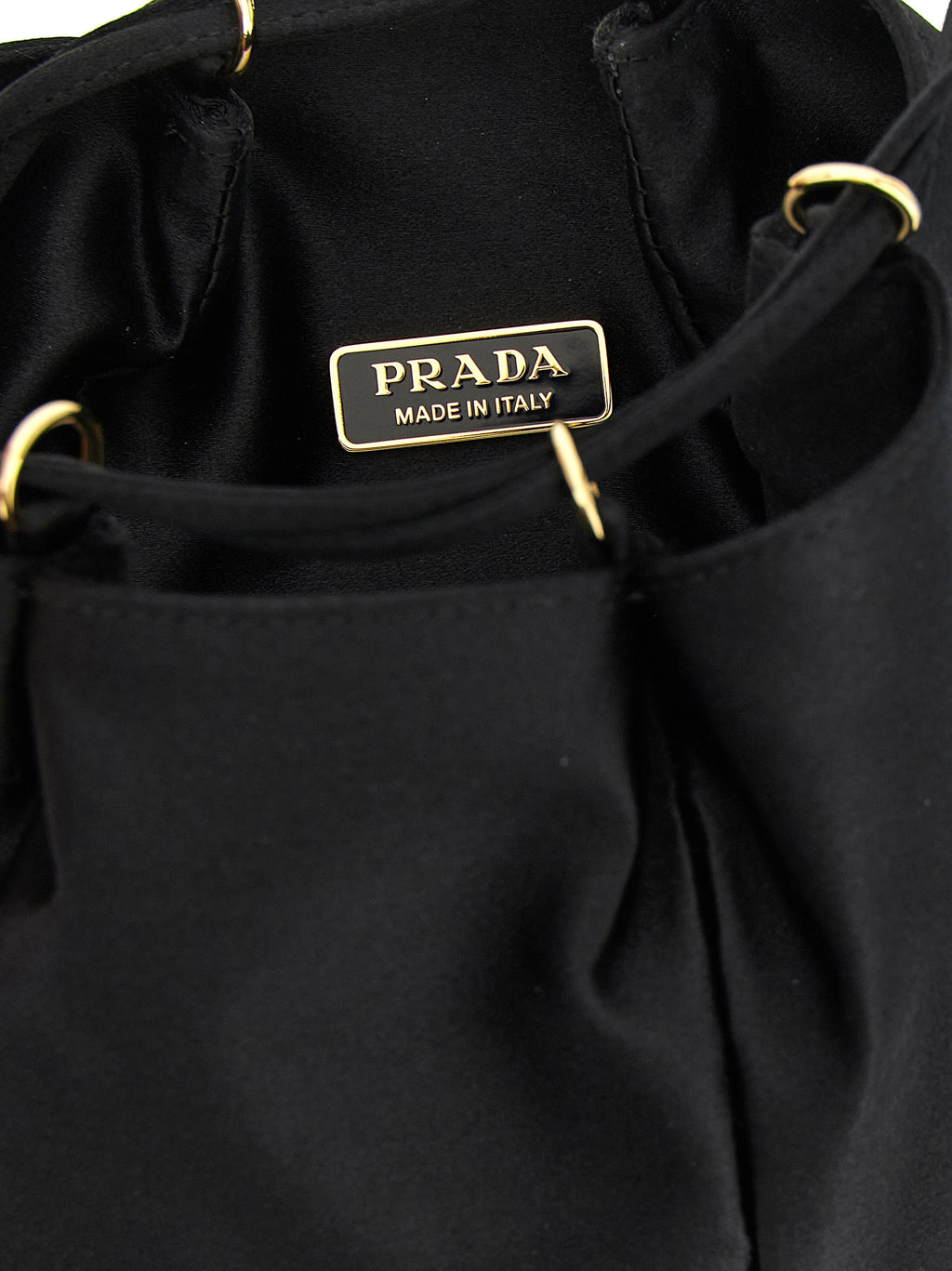 Prada Black Viscose Shoulder Bag