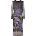 Desigual Purple Polyester Casual Dress
