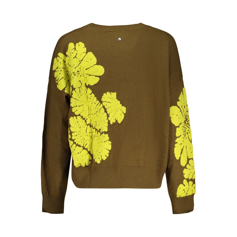 Desigual Green Wool Sweatshirt