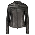 Desigual Black Polyester Biker Jacket