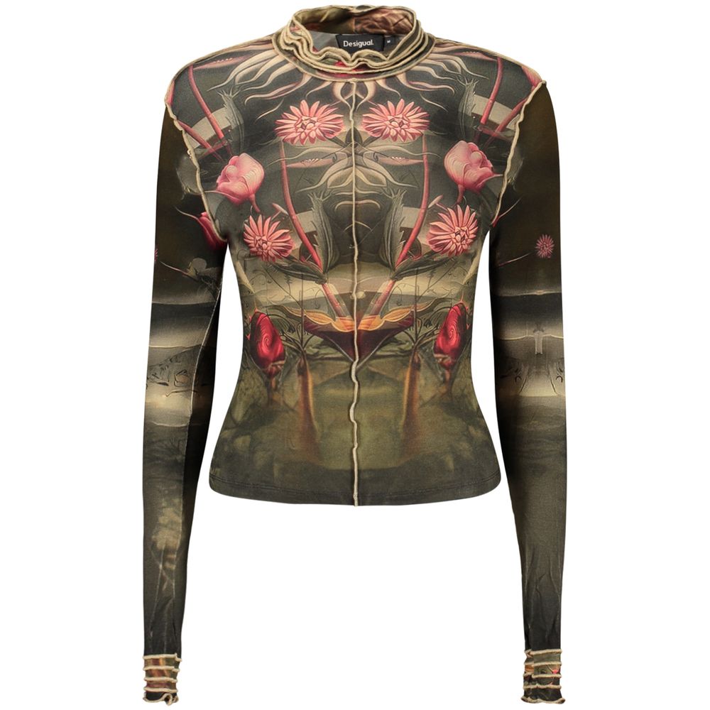 Desigual Black Elastane T-Shirt