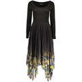 Desigual Black Polyester Casual Dress