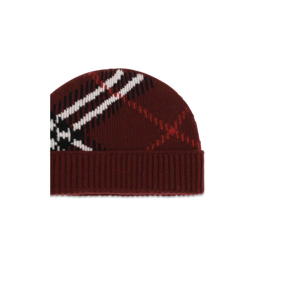 Burberry Bordeaux Cashmere Beanie