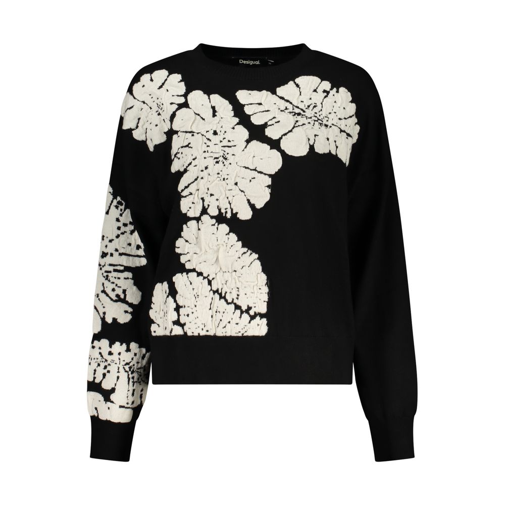 Desigual Black Wool Womens Sweater