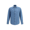 Brunello Cucinelli Blue Denim Shirt