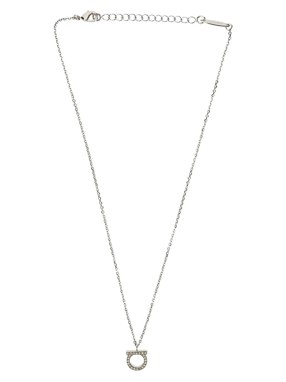 Ferragamo Silver Brass Necklace